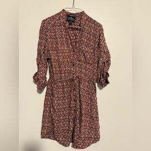 Angie Multicolor Long Sleeve Dress